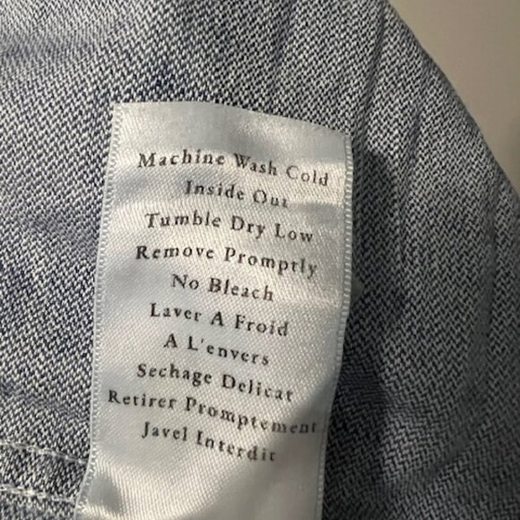 Frank & Eileen Mary Classic Shirtdress famous denim Vintage Stonewashed Indigo - Picture 10 of 10